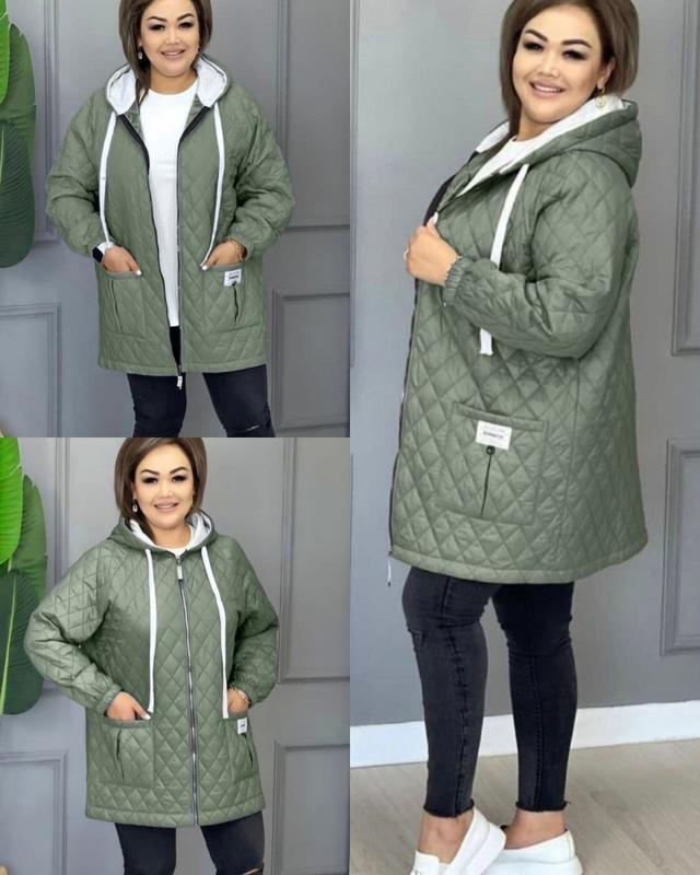 Стильная женская куртка батал — цена 995 грн в каталоге Куртки Купить ...