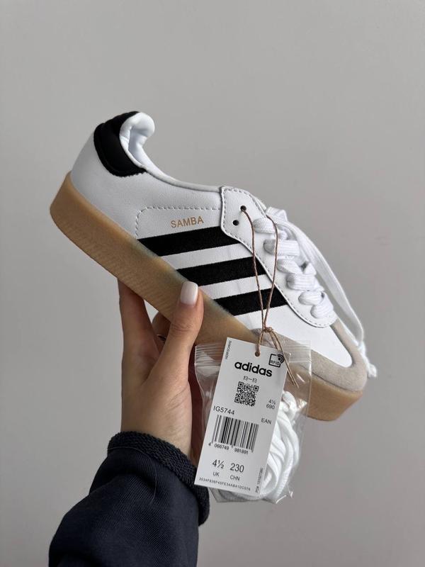 adidas samba white black gum sole premium. 2460 161712873