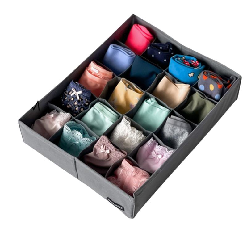 Органайзер для трусов и носков на 20 ячеек (серый) — цена 218 грн в ...
