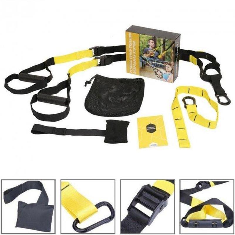 Fitness strap training suspension system deals