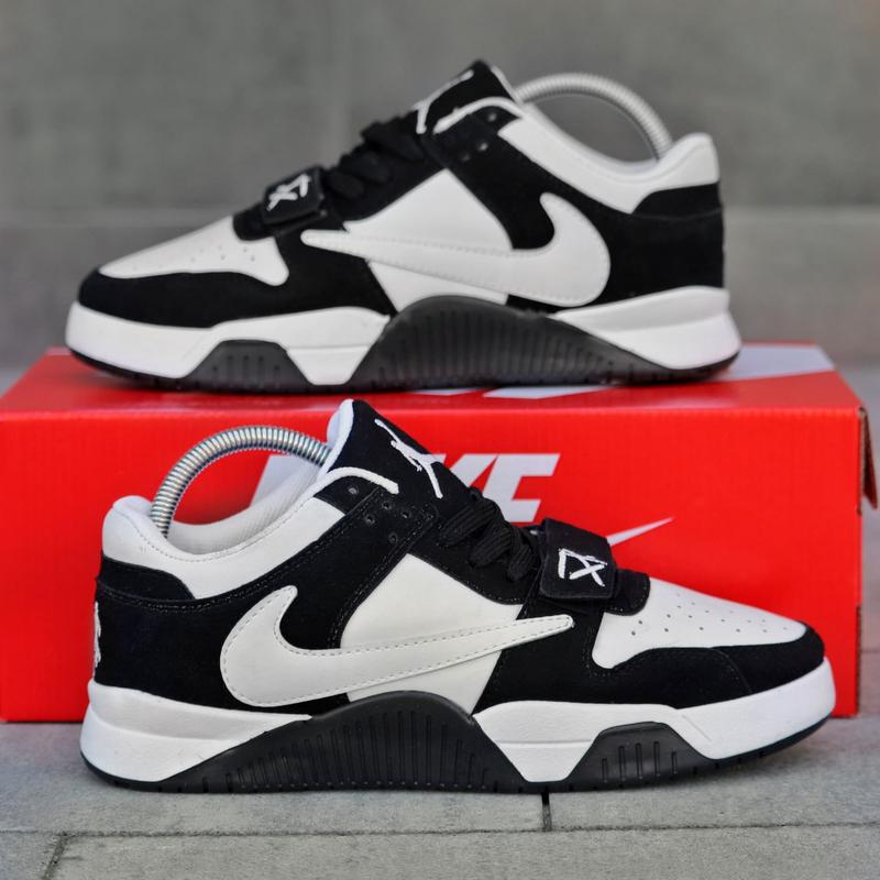 Кроссовки nike jordan jumpman travis scott black and white 40-44