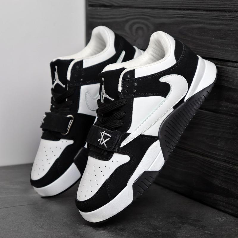 Кроссовки nike jordan jumpman travis scott black and white