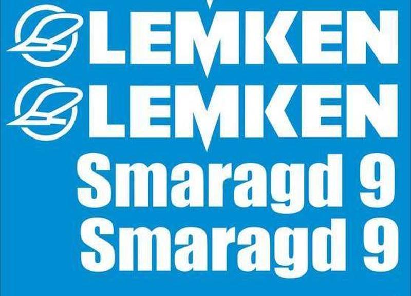 Наклейки lemken плуг культиватор лемкен smaragd 9 7 смараґ — ціна 400 ...