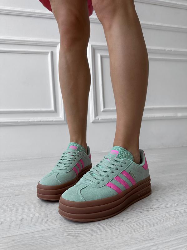 Adidas gazelle green pink sale 1216 171589768