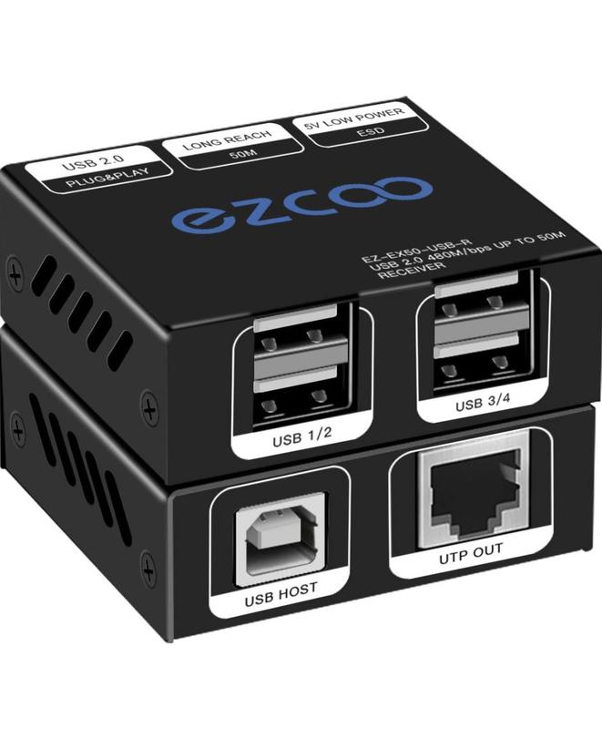4-портовый usb 2.0-концентратор от ethernet cat5e cat6 — цена 2858 грн ...