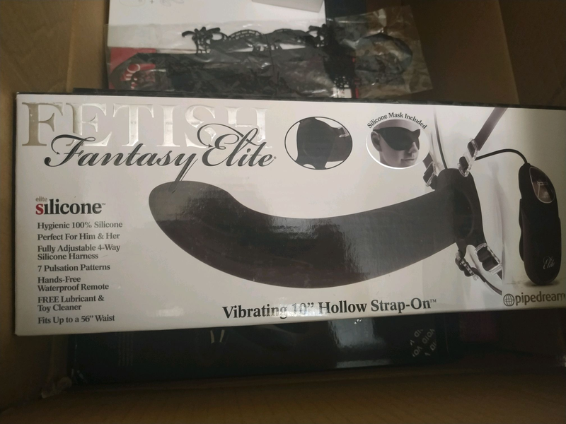 Fetish Fantasy Elite Vibrating Double Delight Strap-on - Purple main image 0