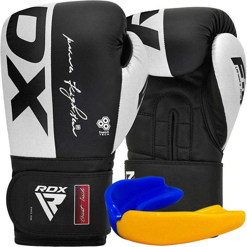 rdx f4 boxing sparring gloves hook loop white black 14 2380 172831675