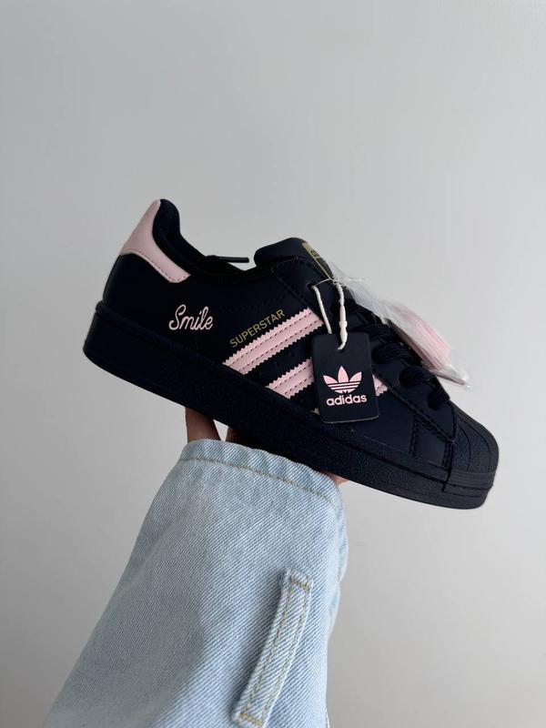 adidas ブラック ピンク superstar Adidas superstar black/pink “smile” — ціна 2890 грн у каталозі