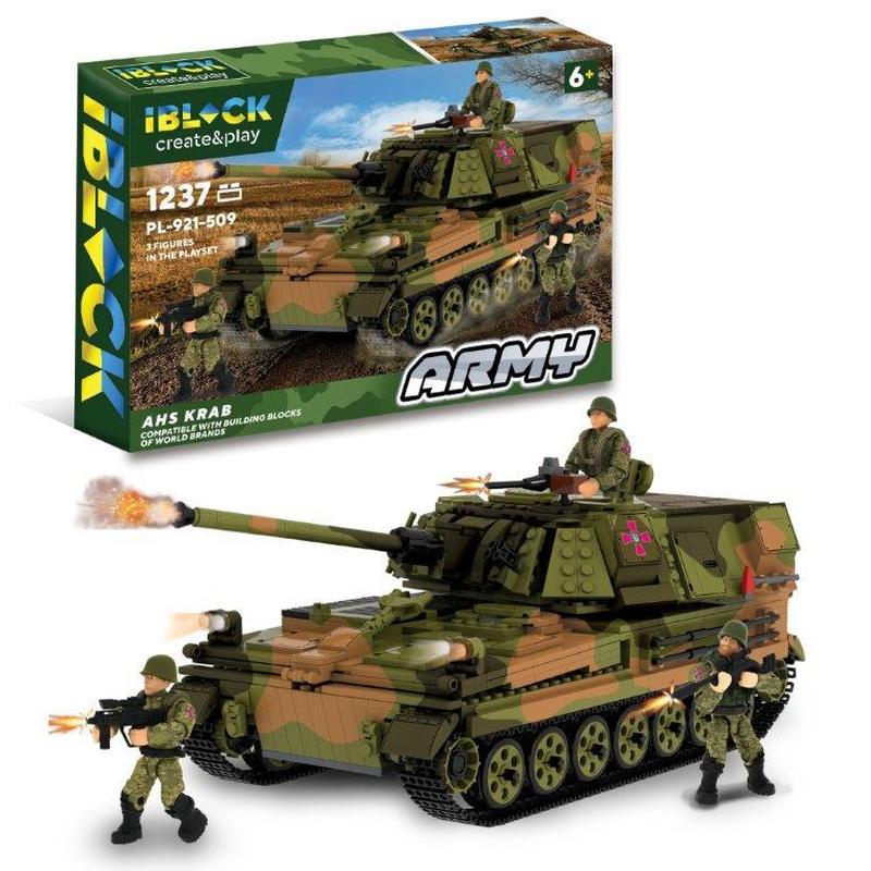 Детский блочный конструктор боевая машина ahs краб армия зсу на 1237 ...