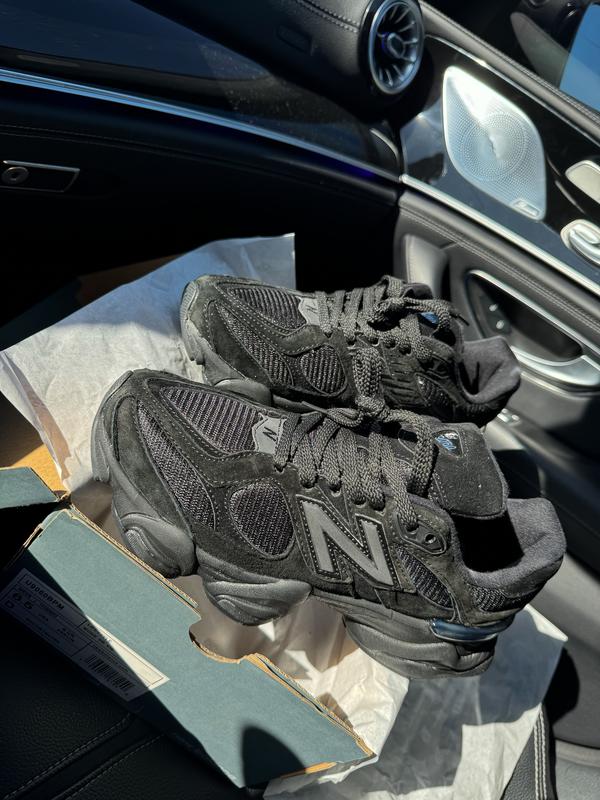 【人気】New Balance 9060 \"Triple Black\" Женские кроссовки new balance 9060 blacktop dark moss — цена