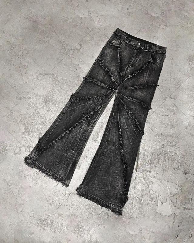 Джинсы опиум рик овенс y2k opium rick owens jeans retro new rock