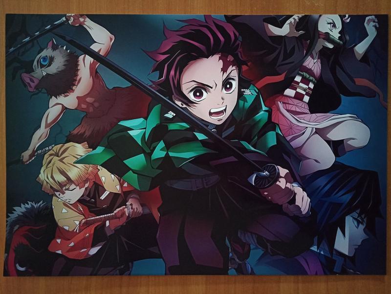 Постер клинок рассекающий демонов kimetsu no yaiba клинок який знищує ...