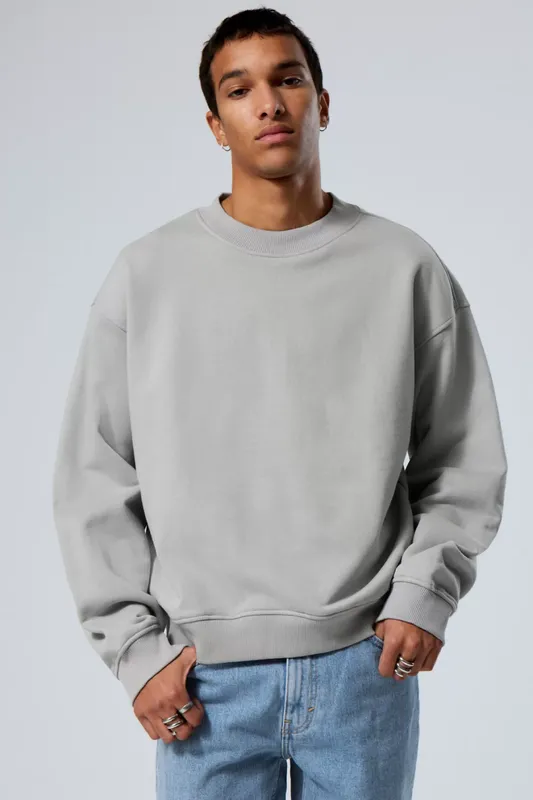 Weekday grey sweatshirt hotsell