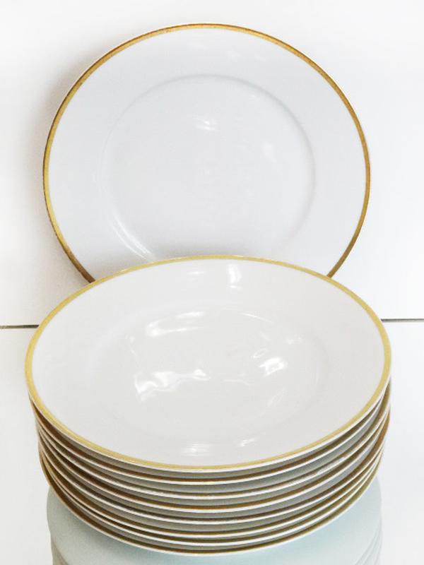 Тарелки с золотой кайомкой — цена 800 грн в каталоге Тарелки Купить ...