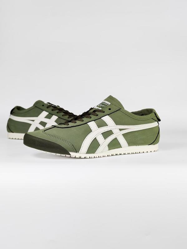 Green asics tiger best sale