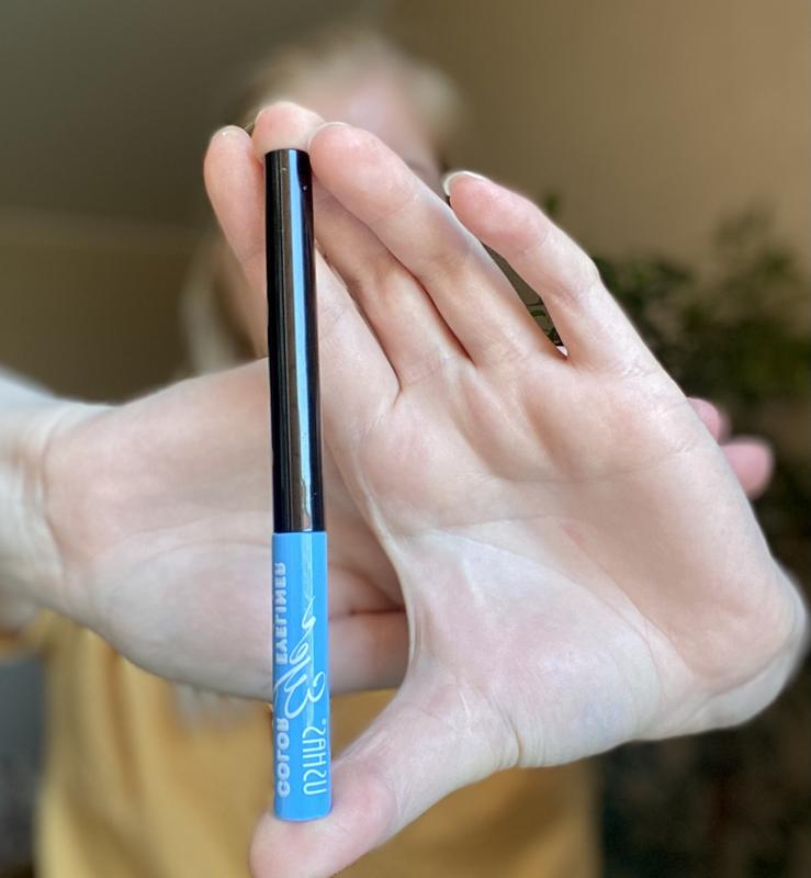 Подводка лайнер для глаз голубая — цена 120 грн в каталоге Подводка для ...