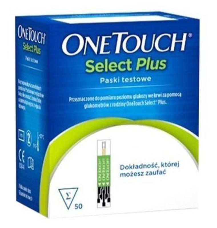 Ван тач (one touch select plus), тест-полоски для глюкометра, 50 шт ...