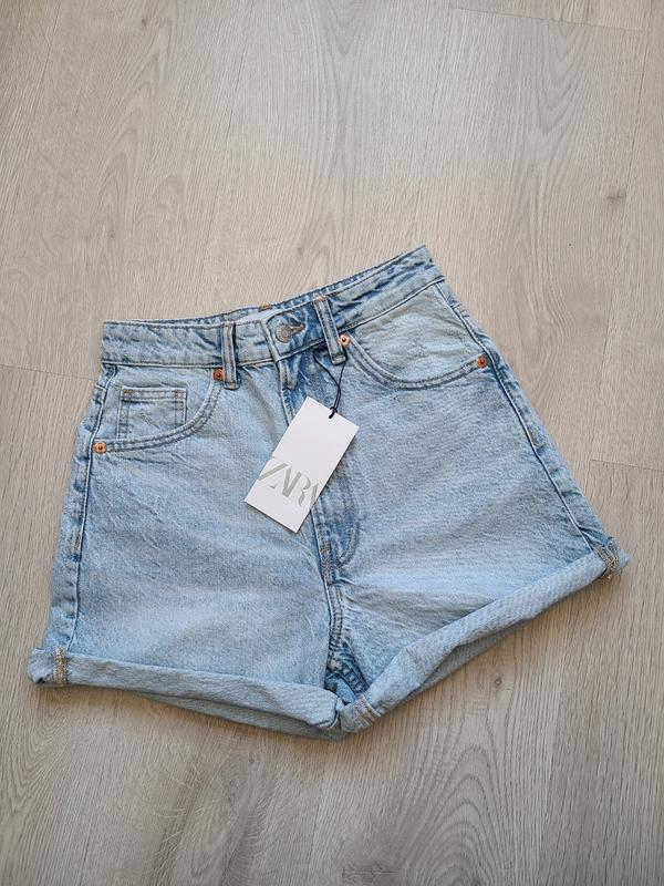 Шорты джинсовые мом mom 34 36 zara 8197/053 — купить в Украине