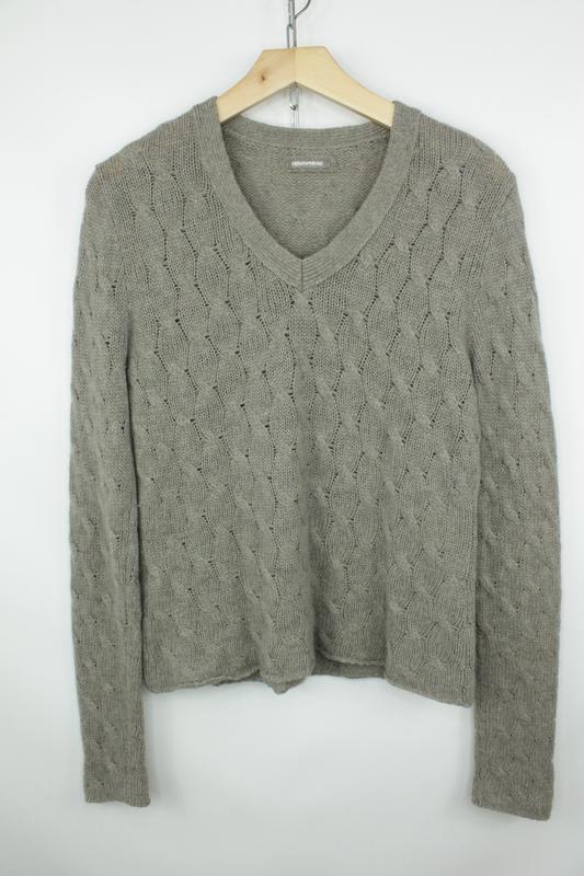 hemisphere cashmere cableknit v ck sweater pullover Hemisphere 1375