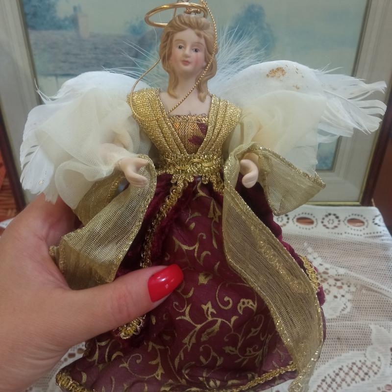 Статуэтка, ёлочная верхушка или подвнс на ёлку из фарфора,, вифлеемский ...