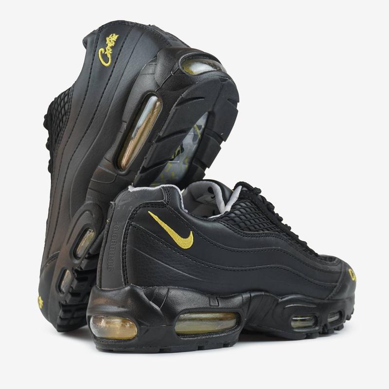 Кроссовки nike air max 95 sp corteiz black tour yellow — цена 2499