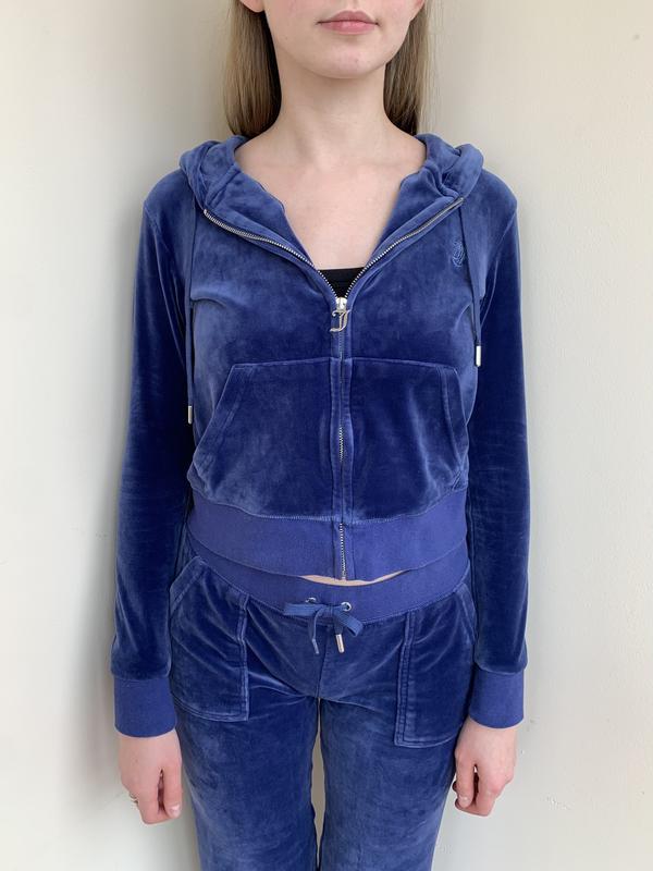 Blue juicy couture hoodie hotsell