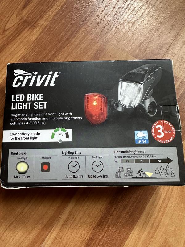 crivit bike light set 599 176019486