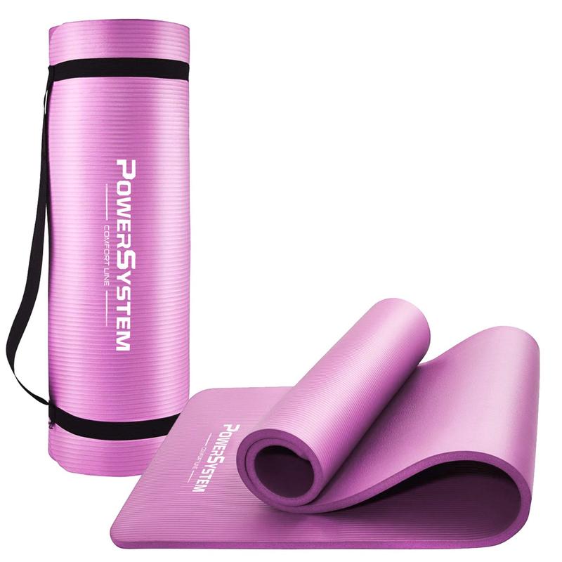 power system ps 4017 nbr fitness yoga mat plus pink 180 61 1 1400