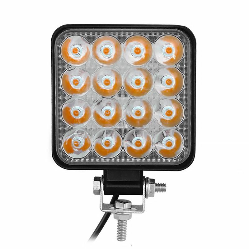 Светодиодная панель фара dxz h-mini-f-16 yellow дополнительная 16led ...