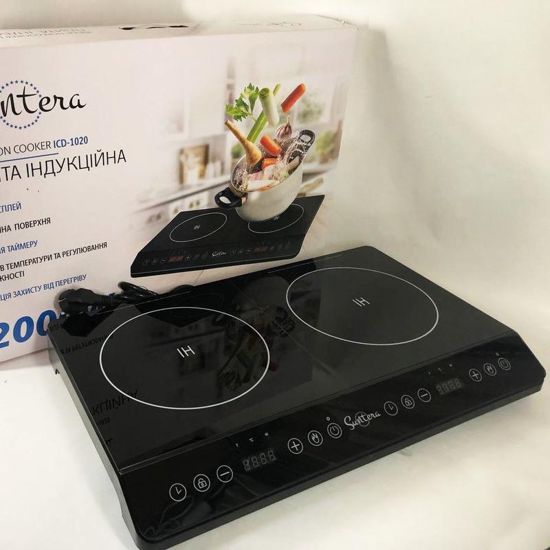 Электроплита большая индукционная инфракрасная suntera icd-1020 с led ...