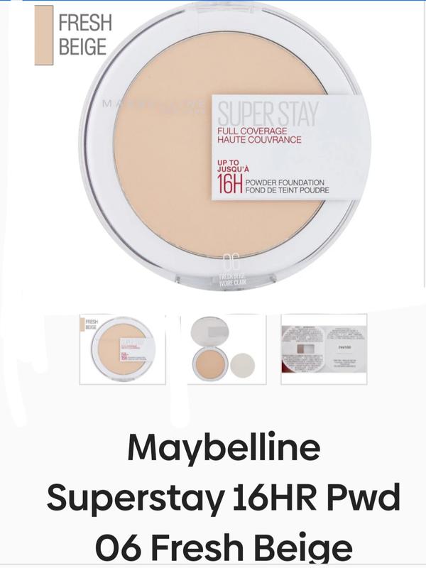 Maybelline super stay full coverage 16h powder foundation 200 176465055