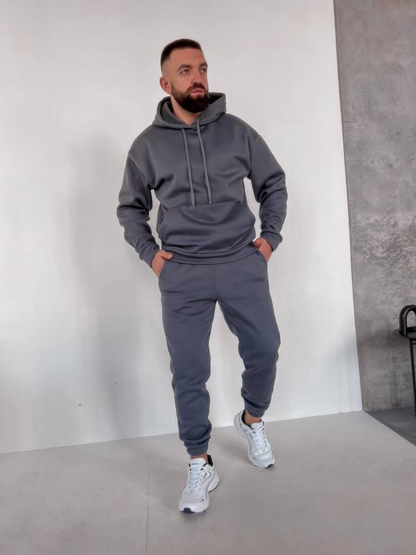 Мужской теплый спортивный костюм на флисе утепленный зимний зима — цена ...