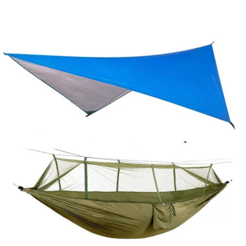 Гамак туристический 260*140см с москитной сеткой до 300кг + тент ...