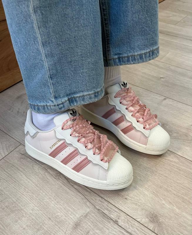 Pink and white superstar hotsell