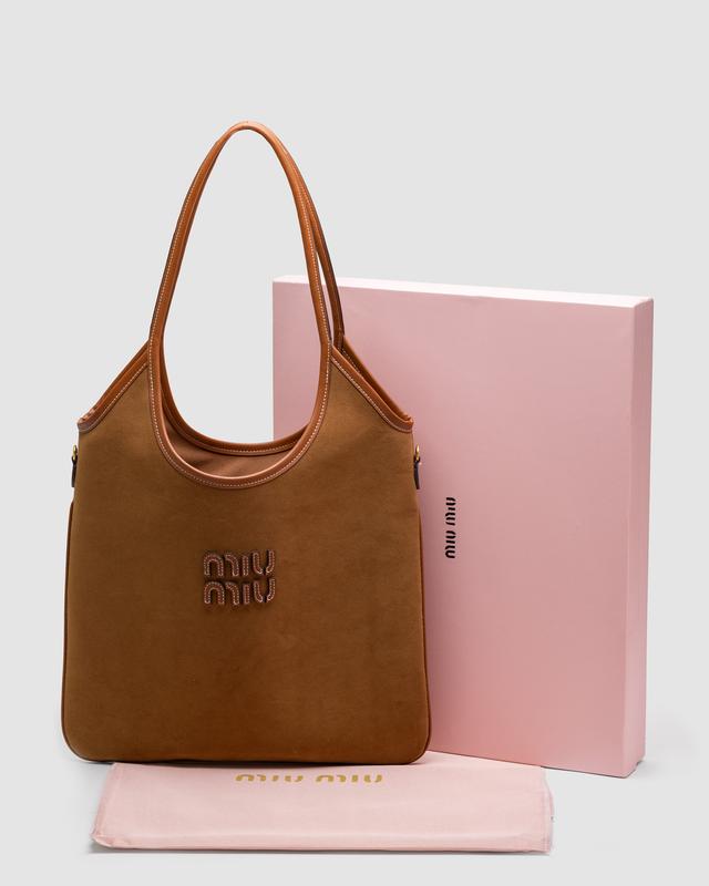 Miu Miu store Ivy Leather Tote