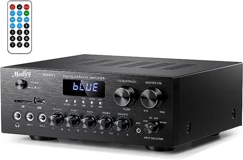 Стереосивер moukey mamp1 для домашнего аудиоусилителя с bluetooth 5.0 ...