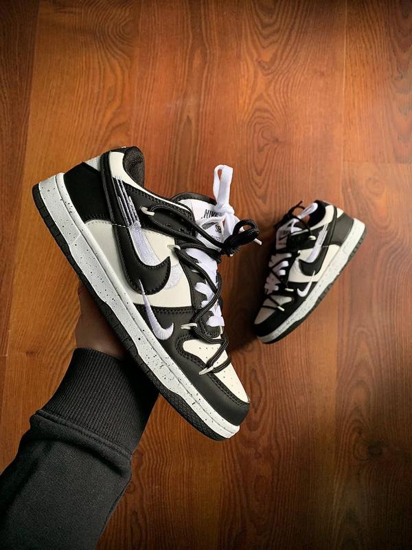 162393017 nike reflective swoosh beanie nike sb dunk low pro black white 1950