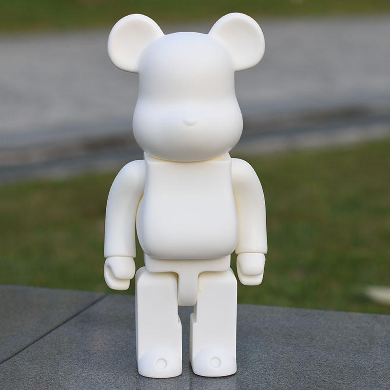 Статуэтка bearbrick 400% white 28 см. дизайнерская игрушка беарбрик ...