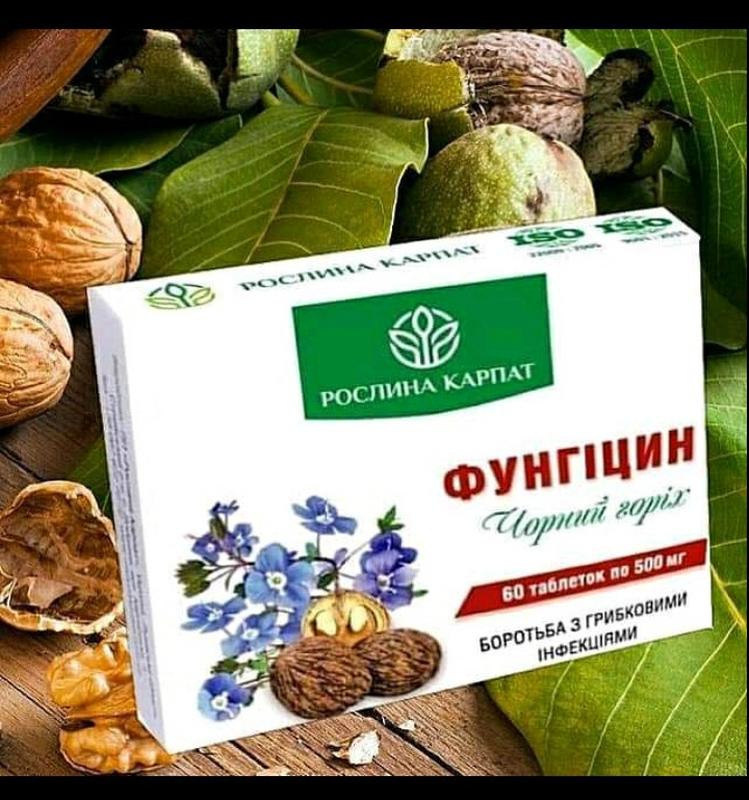 Фунгицин противогрибковое 2 пачки по 60 табл — цена 667 грн в каталоге ...