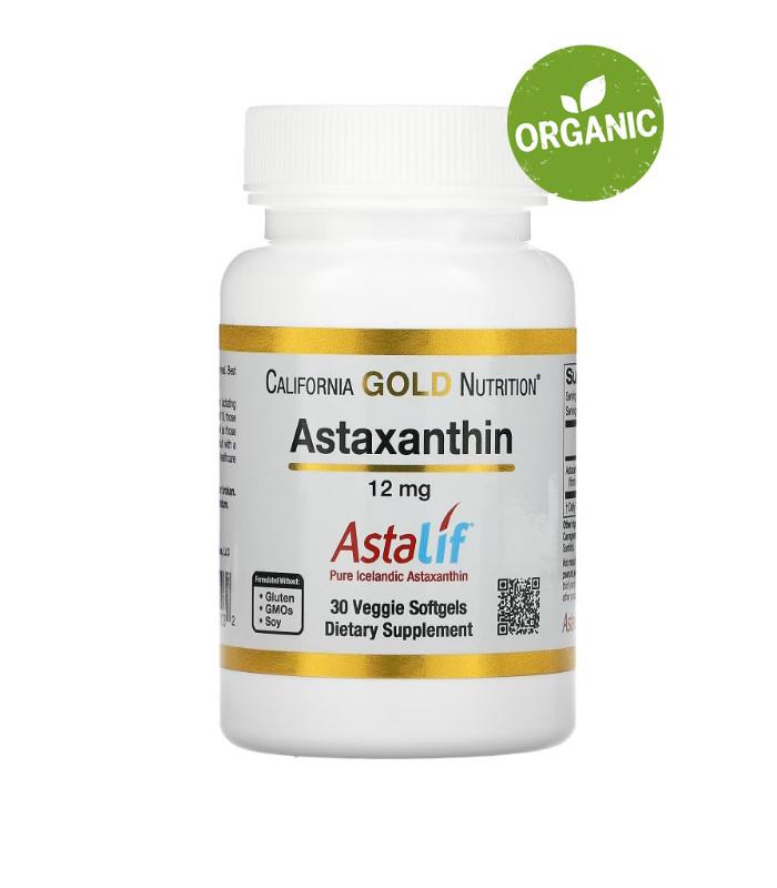 California gold nutrition, астаксантин, 12 мг, 30 капсул — цена 500 грн ...