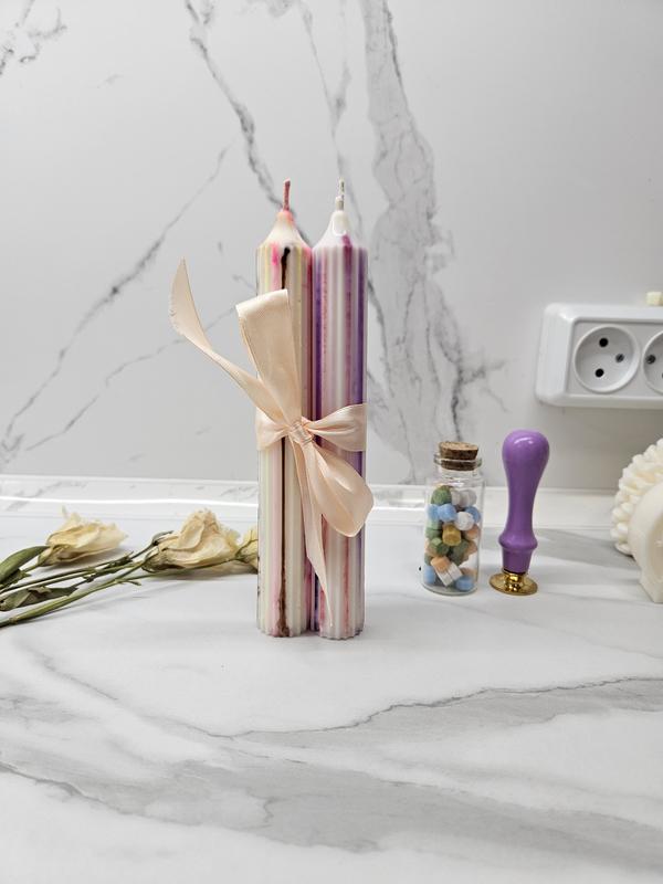 Столовые свечи из соевого воска — цена 276 грн в каталоге Свечи Купить ...