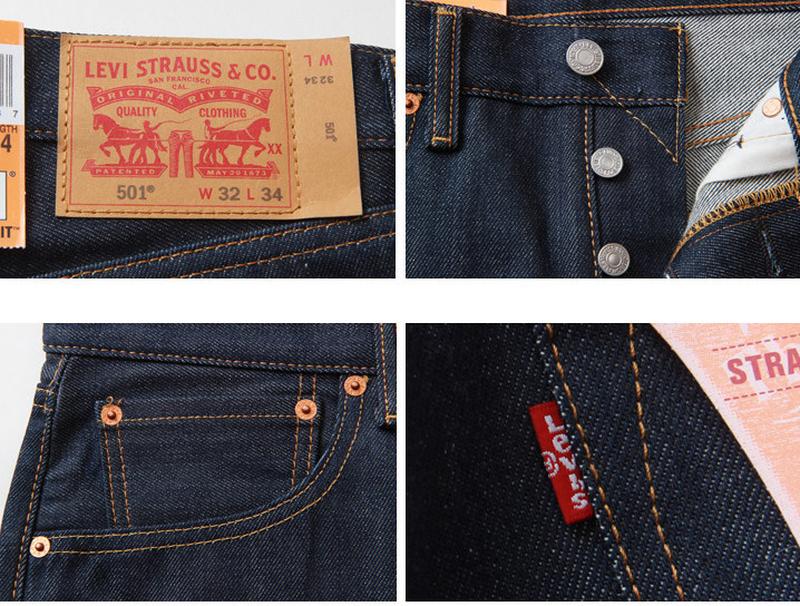 Джинсы levis 501 stf - 005010000- original из сша, w34 l38 новые