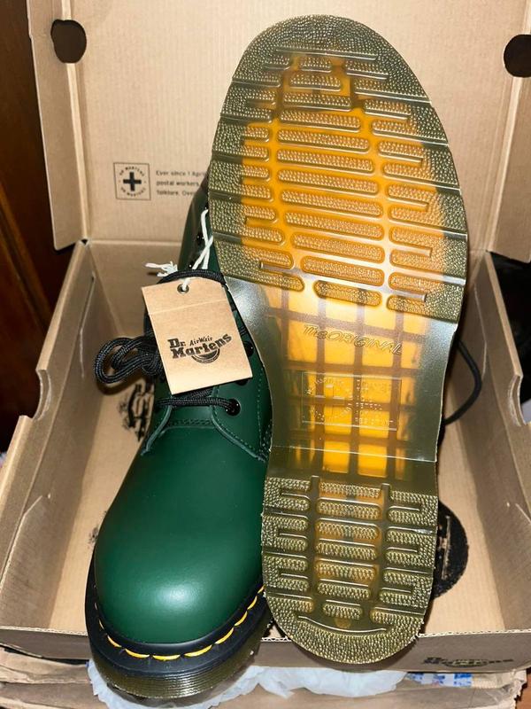 Черевики dr. martens 1460 green smooth 11822207 — цена 6200 грн в