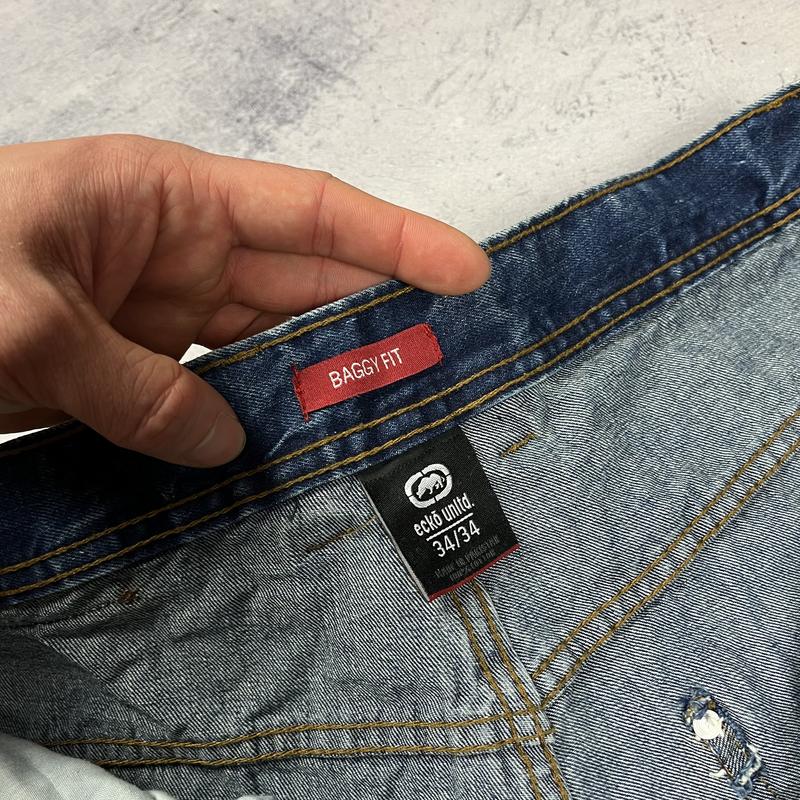 Ecko unltd. big logo baggy fit jeans rap реп оверсайз скейт