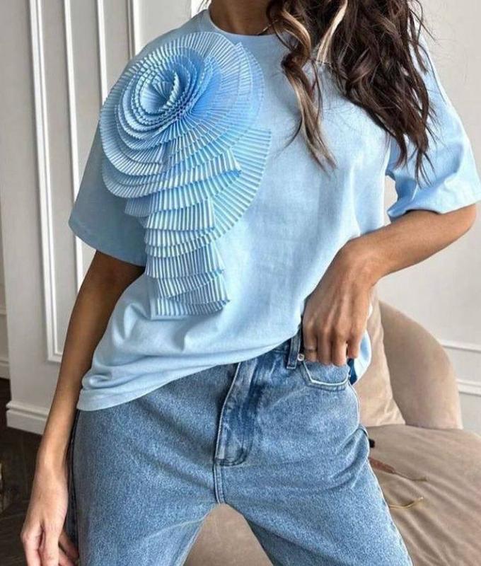 Футболка со съемными бантиками (цветкой) — цена 840 грн в каталоге ...