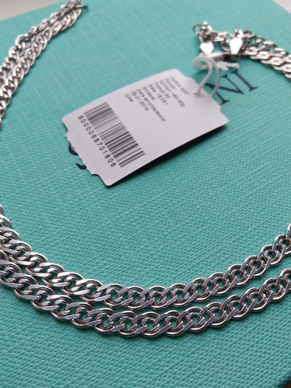 Серебряная цепочка на шею Эстет NC22-044360 с якорным плетением