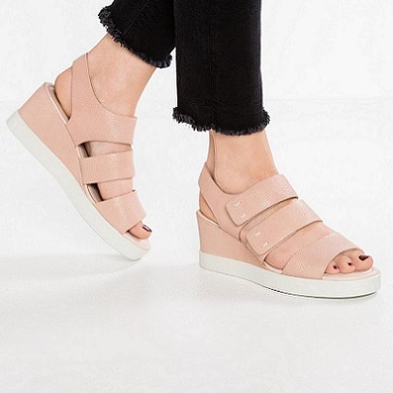 ecco shape wedge plateau sandal 