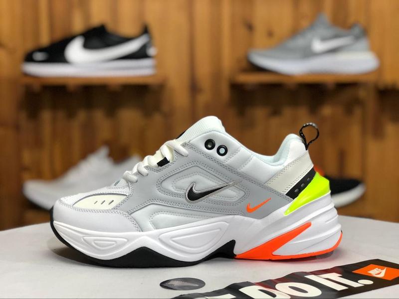 nike m2k tekno orange grey