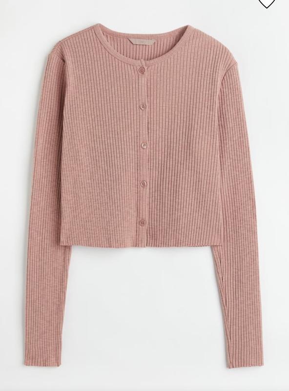 Вкорочений топ, водолазка в рубчик h&m, кофта з ґудзиками h&m — ціна ...