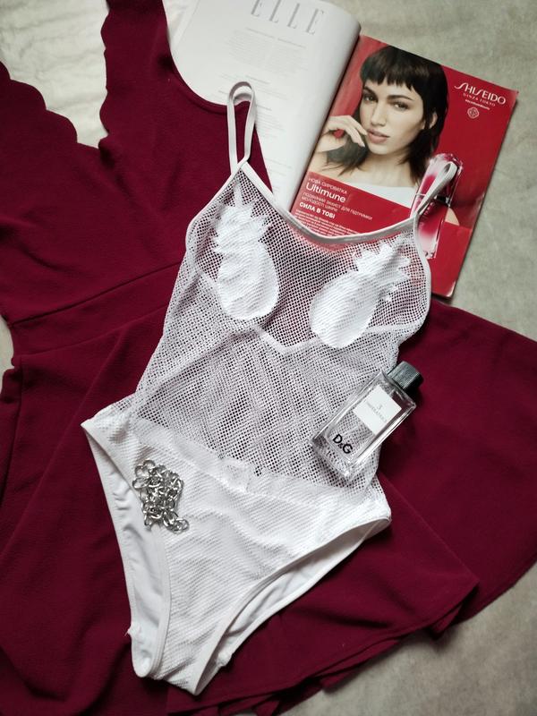 Женский цельный купальник в сетку ананасы missguided — цена 250 грн в ...